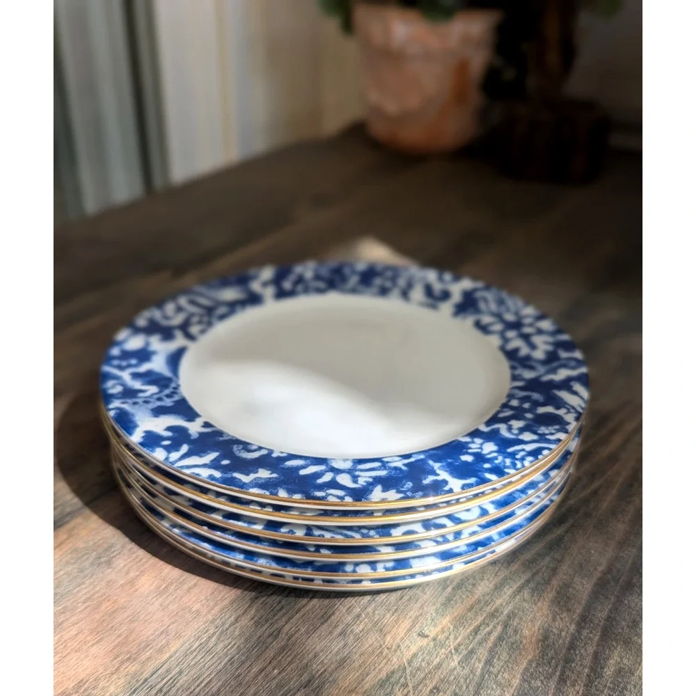 Ralph Lauren Round Hill SET 6 + Sugar Bowl SALAD BREAD & BUTTER SAUCERS Total 37